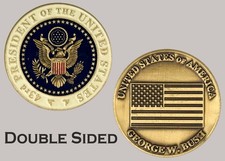 43rd US President George W. Bush Double Sided Challenge Coin J#46 picture