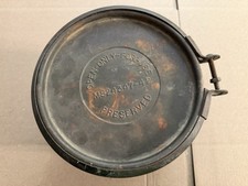 Vintage 1958 US Military Reusable Drum Metal Container Army Green MS24347-42 picture