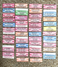RARE LOT NOS JUKEBOX TITLE STRIPS most SOUL MOTOWN DISCO FUNK R&B ROCK no dups picture