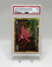 Topps 2025 SpongeBob Sapphire Gold #189 I gotcha now SpongeBob PSA 7 Cert picture