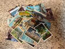 Lot of 28 Used Postcards mixed states with some 1, 2,3 & 4 cent stamps picture