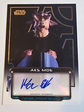 2018 Topps Star Wars Galactic Files MARC SILK VOICE OF AKS MOE Auto 047/104 Blac picture