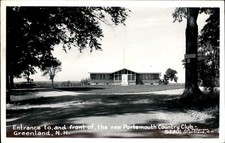 Greenland NH Country Club Entrance c1950s-60s Real Photo Vintage Postcard bhn picture