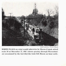 Macon Camak Mixed Train #30 Passing Warrenton Georgia Railroad 4