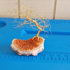 Morris Dutton Crystal Gemstone Healing Bonsai Tree of life Quartz Base 10