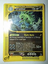 SWIRL Tyranitar 29/165 Expedition Base Cosmos Holo Rare E Reader Pokemon 2002 MP picture