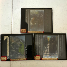 Harold Copping Lot of 3 Magic Lantern Glass Slides Bible Jesus picture