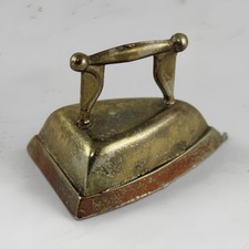 Vintage Antique Brass Dollhouse Miniature Iron c1960 England picture