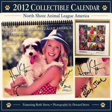 2012 North Shore Animal League Calendar – Howard & Beth Stern Signatures picture