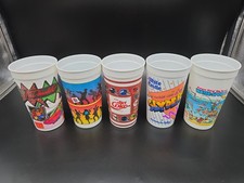 Vintage Lot Of 5 90's Promotional Cups Pizza Hut McDonald's Burger King White... picture