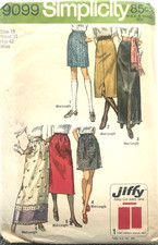 Simplicity Pattern #9099 - Set Of Jiffy Skirts (Size 18) - (Cut) picture