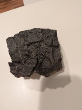 BIG authentic meteorite - NWA chondrite, beautiful fusion crust, 1181g / 2.6lbs picture