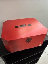 Nike LeBron X+ Pressure Limited collectors Edition Red/Black Wooden box picture