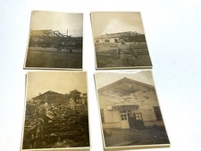 1940's Vintage Military Soldier Building Destruction Photos Lot of 4 picture
