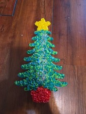 VINTAGE MELTED POPCORN CHRISTMAS TREE MINI 11