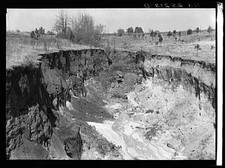 Stewart County Georgia 1937 Erosion Drought Gully Farm Security Administration picture
