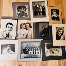 10 Antique Photographs CDV Cabinet Cards Family Photo Americana Vintage Pictures picture