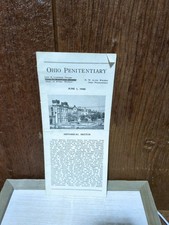 Ohio Penitentiary Pamphlet 1948 Brochure Tours Mad Dog Killers Warden Alvis Tour picture