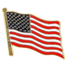 US American Flag Lapel Pin – Made in USA, High-Quality Patriotic USA Badge 🎖️ picture