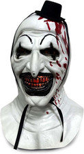 LUNROUG Terrifier Clown Mask Scary Joker Killer Halloween Masks Horror, Adult Sc picture