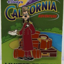 C2 Disney DLR LE Pin DCA Bellhop Goofy Tower of Terror Hotel picture