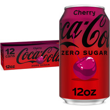Coca-Cola Zero Sugar Cherry Float 12oz Cans 12 Pack Fridge Pack picture