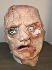Vintage 1992 Rubies Costume Co Gory Mutalated Deformed Head Halloween Mask picture