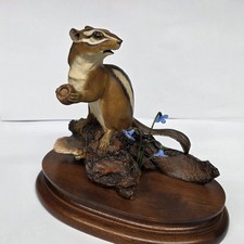 VIntage 1979 chilmark fine pewter chipmunk # 161 Signed With Certificate picture