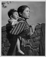 Japanese women children following fall Okinawa Americans Pacific C- Old Photo 1 picture