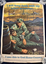 Vintage Hirsch 1958 Military Propaganda Poster –