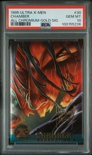 1995 Fleer Ultra X-Men Chamber #30 All Chromium-Gold Sig PSA 10 Population 2 picture