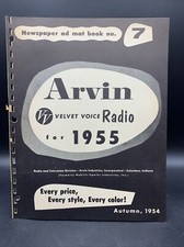 1955 Arvin Velvet Voice Radios Newspaper Ad Mat Book picture