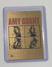 Amy Grant Gold Plated Limited Edition Artist Signed “Unguarded” Trading Card 1/1 picture