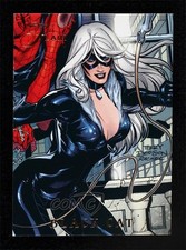 2015 Marvel Fleer Retro 1994 Flair Marvel Power Blast Black Cat #4 0kg8 picture