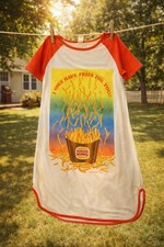 Vintage 1981 Burger King Fries Nightgown Shirt ILGWU USA Rare Medium picture