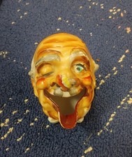 Vintage ~ 1950s 60s Ceramic Hobo Bum Smokers Ashtray Made In Japan + Rare Wart picture