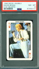 1986 Rock 'N Bubble DAVID BOWIE singer / songwriter 5 of Hearts (NM/MINT)  PSA 8 picture