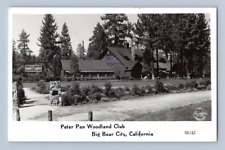 RPPC 1940'S. PETER PAN WOODLAND CLUB. BIG BEAR CITY, CAL. POSTCARD 1A38 picture