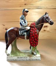 1977 Lionstone Secretariat Porcelain Whiskey Decanter Kentucky Derby Ron Turcott picture