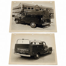 Vintage GMC Utility Truck Photos Lot 2 8x10 Morrison Carryall Decatur IL Rahco picture