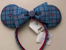 Disney EPCOT World Showcase United Kingdom UK Teal Plaid Ears Headband 2026 picture