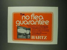 1974 Hertz Flea Killing Collar Ad - No Flea Guarantee picture