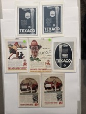 Lot 7 Original Texaco Fire-Chief Gasoline Print Ads 1923-1934 Ed Wynn Gar Wood picture