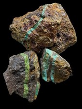 Stabilized Ribbon Turquoise Rough, Multi Color Host Rock 635 Grams picture