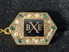 Vintage 10K Gold BETA CHI EPSILON Fraternity Pin 12K GF Gavel Bangle & 62 Bangle picture