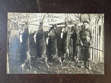 1907 Piedmont WA RPPC Hunting Postcard Undivided Back Deer Camp Washington DPO picture