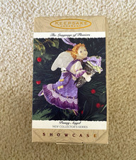 Hallmark Keepsake Language of Flowers Pansy Angel Ornament 1996 #1 New in Box picture