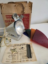 Vintage Penetray Motorized Color Wheel Tested Working w/ Box Instructions Read picture