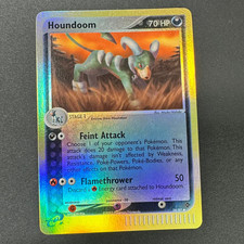 Pokemon TCG Houndoom EX Dragon 34/97 Uncommon Reverse Holo NM/LP picture