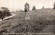 Crystal Downs Golf Course Panorama Frankfort Michigan MI c1932 RPPC COPY picture